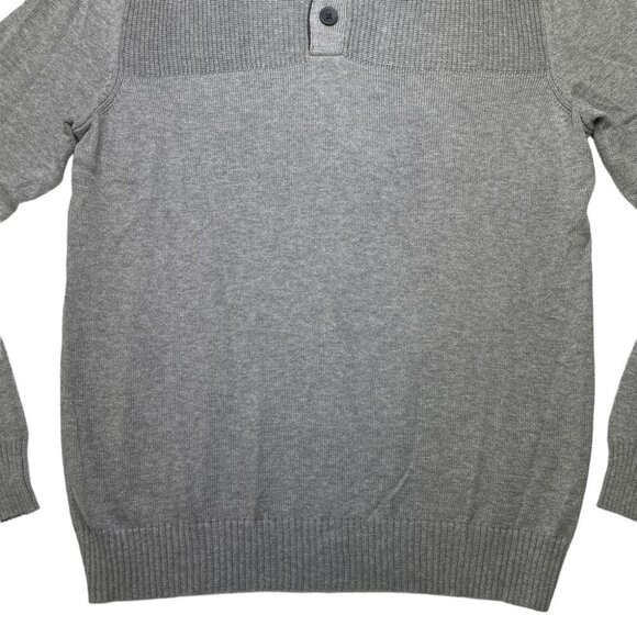 Club Room Soft Grey Heather Cotton Mens Sweater Size Small - Picture 4 of 10